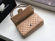Chanel Quilted Patent Leather Double Flap Bag Beige / Metal 25 cm - 5