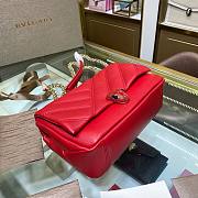 Bvlgari Serpenti Cabochon Leather Shoulder Bag Red | 287993 - 5