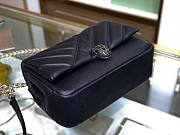 Bvlgari Serpenti Cabochon Leather Shoulder Bag Black | 287993 - 5