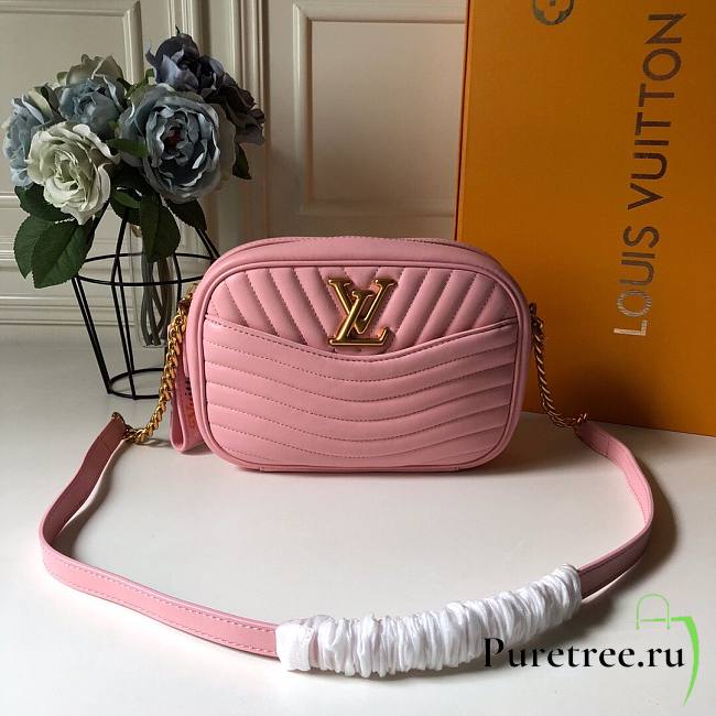 Louis Vuitton New Wave Camera Bag LV New Wave Leather Pink| M58677 - 1