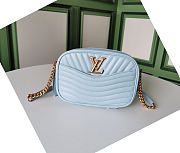 Louis Vuitton New Wave Camera Bag LV New Wave Leather Blue | M58677 - 1