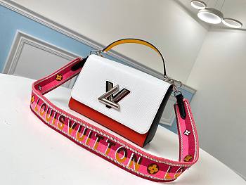 Louis Vuitton LVTwist MM White/ Red Epi Leather |  M55678