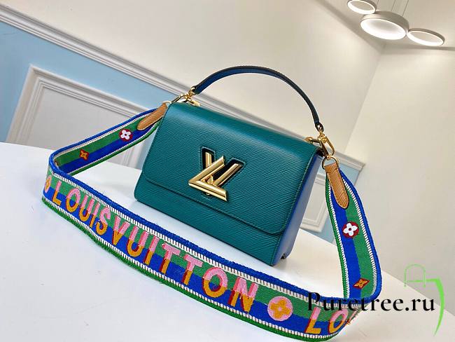 Louis Vuitton LVTwist MM Blue Epi Leather | M55677 - 1