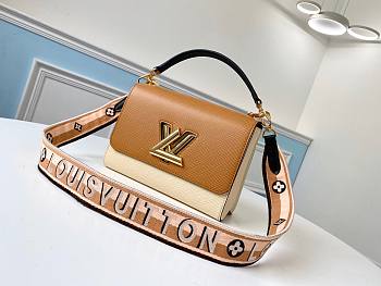 Louis Vuitton LVTwist MM Brown/ White Epi Leather | M55677