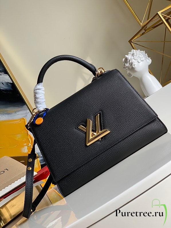 LV Twist One Handle MM Taurillon Leather Black | M57092 - 1