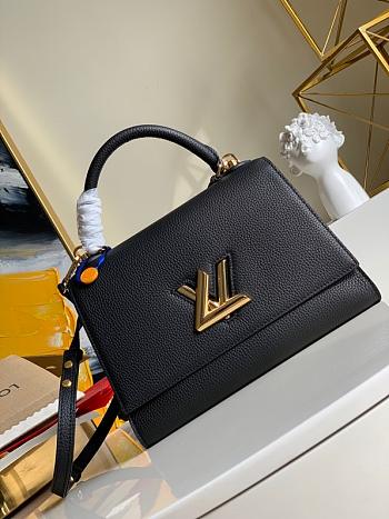LV Twist One Handle MM Taurillon Leather Black | M57092