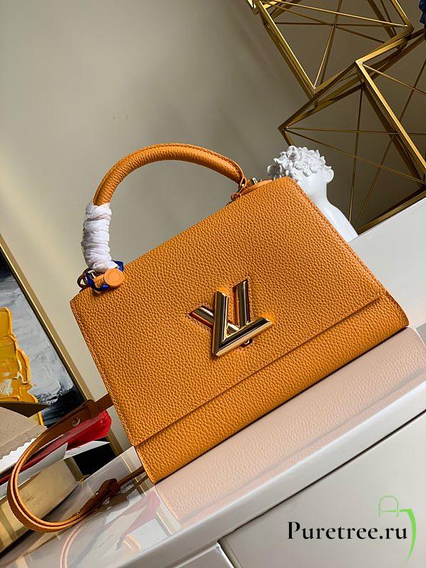 LV Twist One Handle MM Taurillon Leather Yellow | M57092 - 1