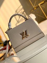LV Twist One Handle MM Taurillon Leather Gray | M57092 - 1