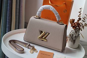  Louis Vuitton | Twist One Handle PM Taurillon Leather Gray | M57093