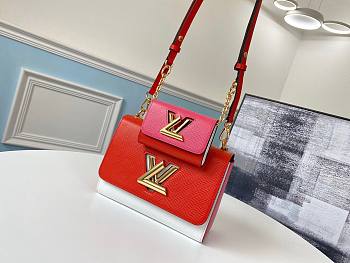 LV Epi Leather Twist Bag Set Red/Pink | M50282