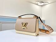 Louis Vuitton LVTwist MM Beige/ Creme Epi Leather | M55677 - 1