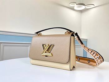 Louis Vuitton LVTwist MM Beige/ Creme Epi Leather | M55677