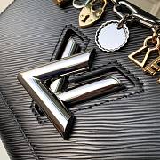 LV Love Lock Charms Twist MM in Epi Leather in Black | M52894 - 6