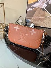 LV Multi Pochette Accessoires Monogram Empreinte Leather Caramel | M45839 - 3