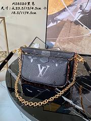 LV Multi Pochette Accessoires Monogram Empreinte Leather Black
