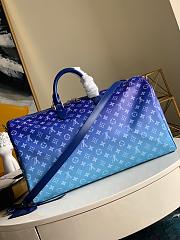 LV Louis Vuitton Keepall 45 Bandoulière Blue | M45282 - 6