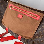 LV Keepall Bandoulière 50 Monogram Canvas Red | M41416 - 6