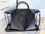 Givency Small Antigona Soft Bag In Crocodile effect Leather | BB50F2B11E - 3