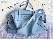 Givency Medium Antigona Soft Bag In Blue Leather | BB50F2B11E - 5