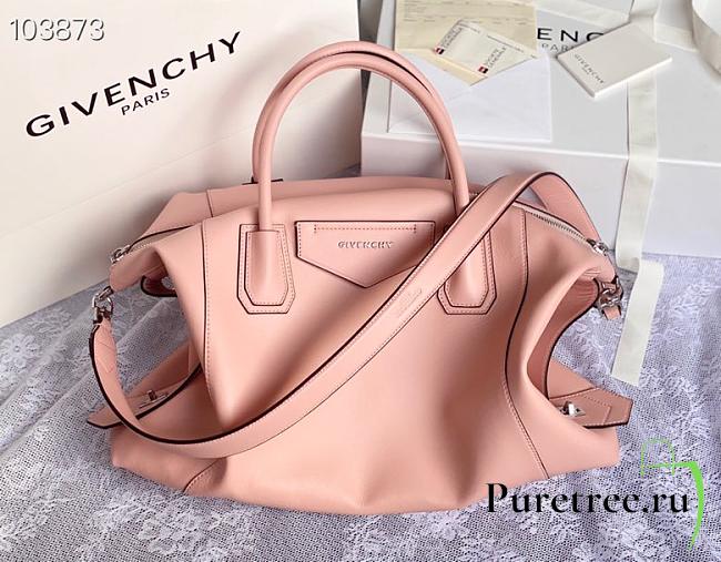 Givency Medium Antigona Soft Bag In Pink Leather | BB50F2B11E - 1