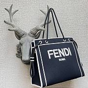 Fendi Roma Tote Bag Blue - 6