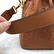 Fendi Mon Tresor mini Zucca-print tote bag bucket bag brown | 8BS010 - 4