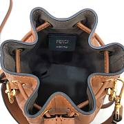 Fendi Mon Tresor mini Zucca-print tote bag bucket bag brown | 8BS010 - 2