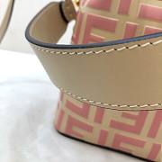 Fendi Mon Tresor mini print tote bag bucket bag pink | 8BS010 - 4