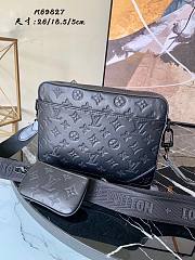 LV Duo Messenger Monogram Shadow in Men Black Bag | M45730 - 1