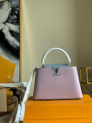 Louis Vuitton Capucines MM Gray/ Pink | M53962 - 1