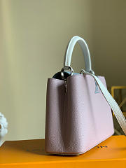 Louis Vuitton Capucines MM Gray/ Pink | M53962 - 6