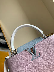 Louis Vuitton Capucines MM Gray/ Pink | M53962 - 2