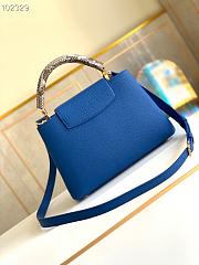 LV Capucines BB Bag Leather Python Blue 27 cm | M97980 - 6