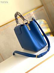 LV Capucines BB Bag Leather Python Blue 27 cm | M97980 - 5