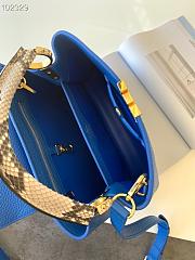LV Capucines BB Bag Leather Python Blue 27 cm | M97980 - 4