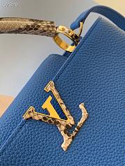 LV Capucines BB Bag Leather Python Blue 27 cm | M97980 - 3