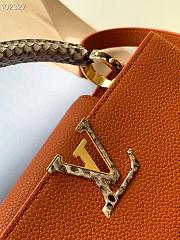 LV Capucines BB Bag Leather Python Orange 27 cm | M97980 - 2