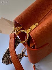 LV Capucines BB Bag Leather Python Orange 27 cm | M97980 - 6