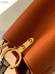 LV Capucines MM Bag Leather Orange 31cm | M97980 - 4