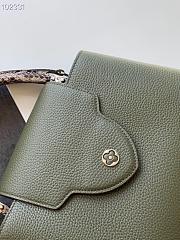 LV Capucines MM Bag Python Leather Green 31cm | M97980 - 3