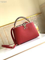 LV Capucines BB Bag Python Leather Red 27cm | M97980 - 1