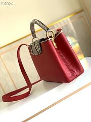 LV Capucines BB Bag Python Leather Red 27cm | M97980 - 6