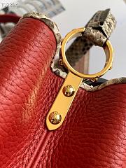 LV Capucines BB Bag Python Leather Red 27cm | M97980 - 5