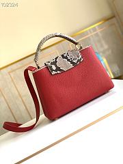 LV Capucines BB Bag Python Leather Red 27cm | M97980 - 4