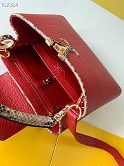 LV Capucines BB Bag Python Leather Red 27cm | M97980 - 2