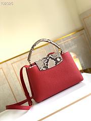 LV Capucines MM Bag Python Leather Red 31cm | M97980 - 6