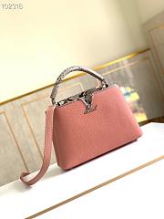 LV Capucines BB Bag Python Leather Pink 27cm | M97980 - 1