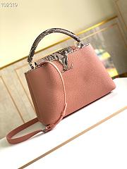 LV Capucines MM Bag Python Leather Pink 31cm | M97980 - 1