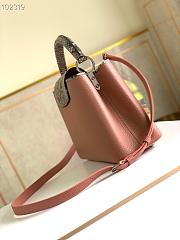 LV Capucines MM Bag Python Leather Pink 31cm | M97980 - 6