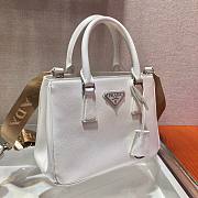 Prada Galleria Saffiano leather small bag - white | 1BA296 - 5